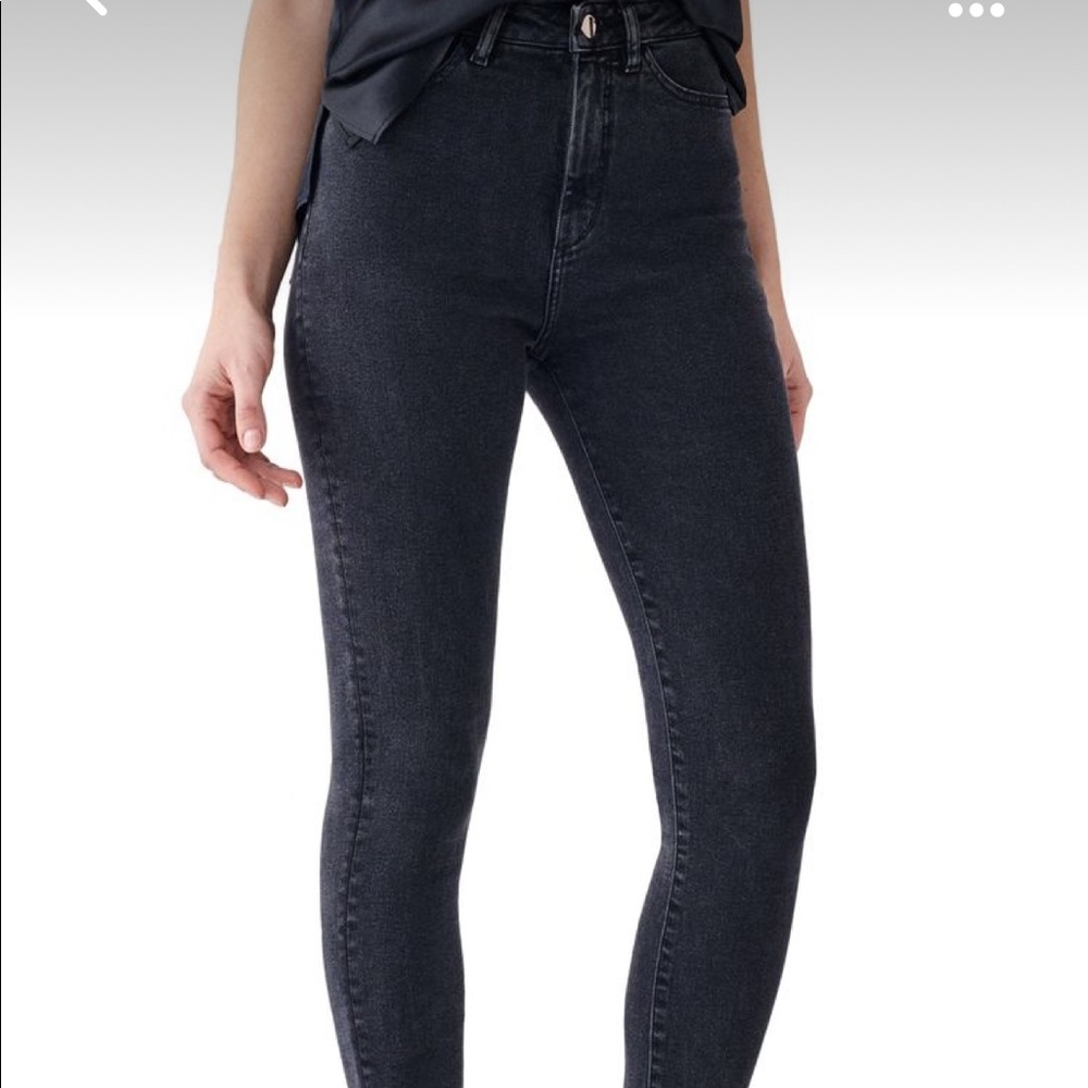 Ultra high rise skinny jeans